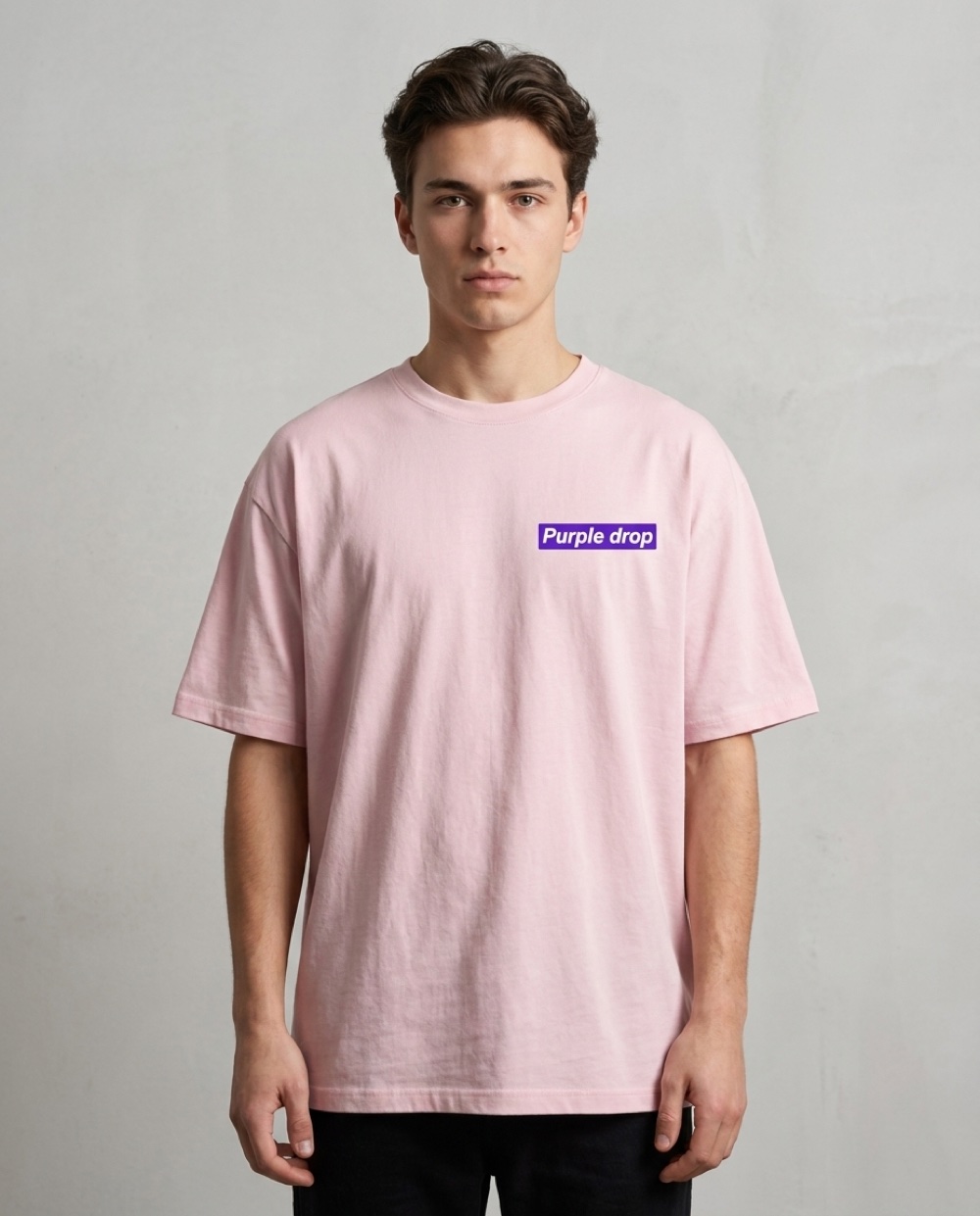 Tee · Box Logo — Rose